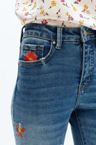 Bayeas Flora Flower Child Mid Rise Embroidered Flare Jeans-Jeans-Bayeas-Deja Nu Boutique, Women's Fashion Boutique in Lampasas, Texas