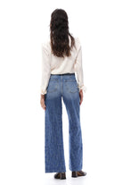 Bayeas High Rise Embroidered Wide Leg Jeans in Medium Blue-Jeans-Bayeas-Deja Nu Boutique, Women's Fashion Boutique in Lampasas, Texas