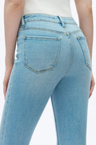 Bayeas High Rise Rhinestone Jeans in Light Blue Star Studded-Jeans-Bayeas-Deja Nu Boutique, Women's Fashion Boutique in Lampasas, Texas