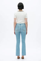 Bayeas High Rise Rhinestone Jeans in Light Blue Star Studded-Jeans-Bayeas-Deja Nu Boutique, Women's Fashion Boutique in Lampasas, Texas