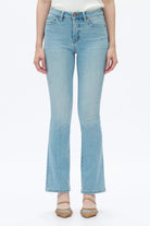 Bayeas High Rise Rhinestone Jeans in Light Blue Star Studded-Jeans-Bayeas-Deja Nu Boutique, Women's Fashion Boutique in Lampasas, Texas