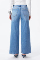 Bayeas New York Mid Rise Rhinestone Wide Leg Jeans in Cosmos-Jeans-Bayeas-Deja Nu Boutique, Women's Fashion Boutique in Lampasas, Texas