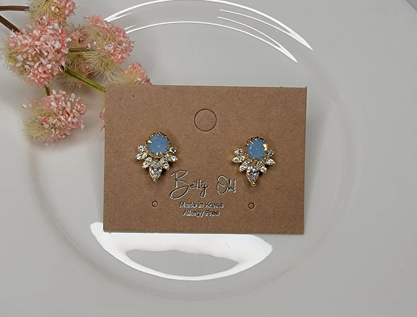 Betty Oh! Opal Deco Post Earrings-Earrings-Betty Oh!-Deja Nu Boutique, Women's Fashion Boutique in Lampasas, Texas