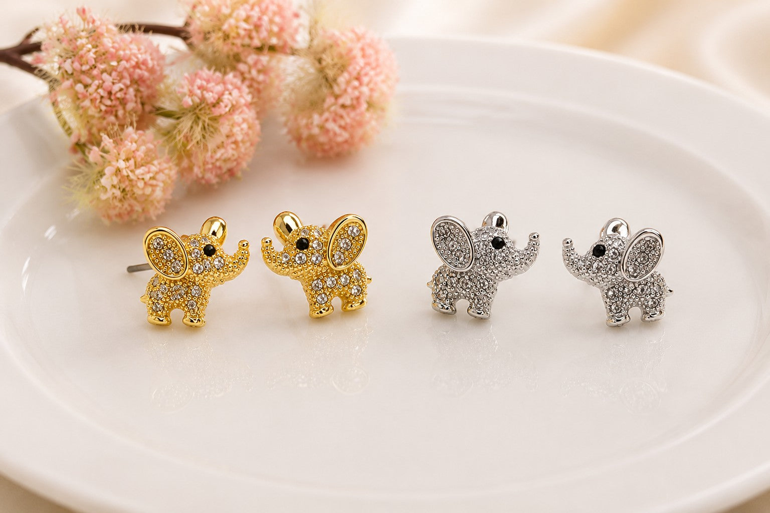 Betty Oh! Elephant Post Earrings-Earrings-Betty Oh!-Deja Nu Boutique, Women's Fashion Boutique in Lampasas, Texas