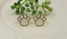 Betty Oh! Paws with Cubic Zirconia Post Earrings-Earrings-Betty Oh!-Deja Nu Boutique, Women's Fashion Boutique in Lampasas, Texas