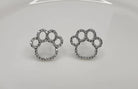 Betty Oh! Paws with Cubic Zirconia Post Earrings-Earrings-Betty Oh!-Deja Nu Boutique, Women's Fashion Boutique in Lampasas, Texas