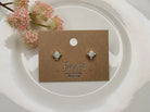 Betty Oh! Semi-Precious Blue Opal Stone Post Earrings-Earrings-Betty Oh!-Deja Nu Boutique, Women's Fashion Boutique in Lampasas, Texas