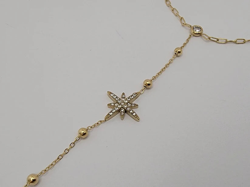 Betty Oh! Stardust Hand Chain Waterproof Bracelet-Bracelets-Betty Oh!-Deja Nu Boutique, Women's Fashion Boutique in Lampasas, Texas
