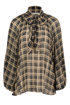 Bishop + Young Book Smart Tessa Tie Neck Top-shirts-Bishop And Young-Deja Nu Boutique, Women's Fashion Boutique in Lampasas, Texas