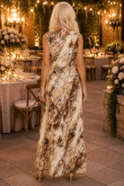 Bishop + Young Jardine Cowl Neck Maxi Dress in Python-Maxi Dresses-Bishop And Young-Deja Nu Boutique, Women's Fashion Boutique in Lampasas, Texas