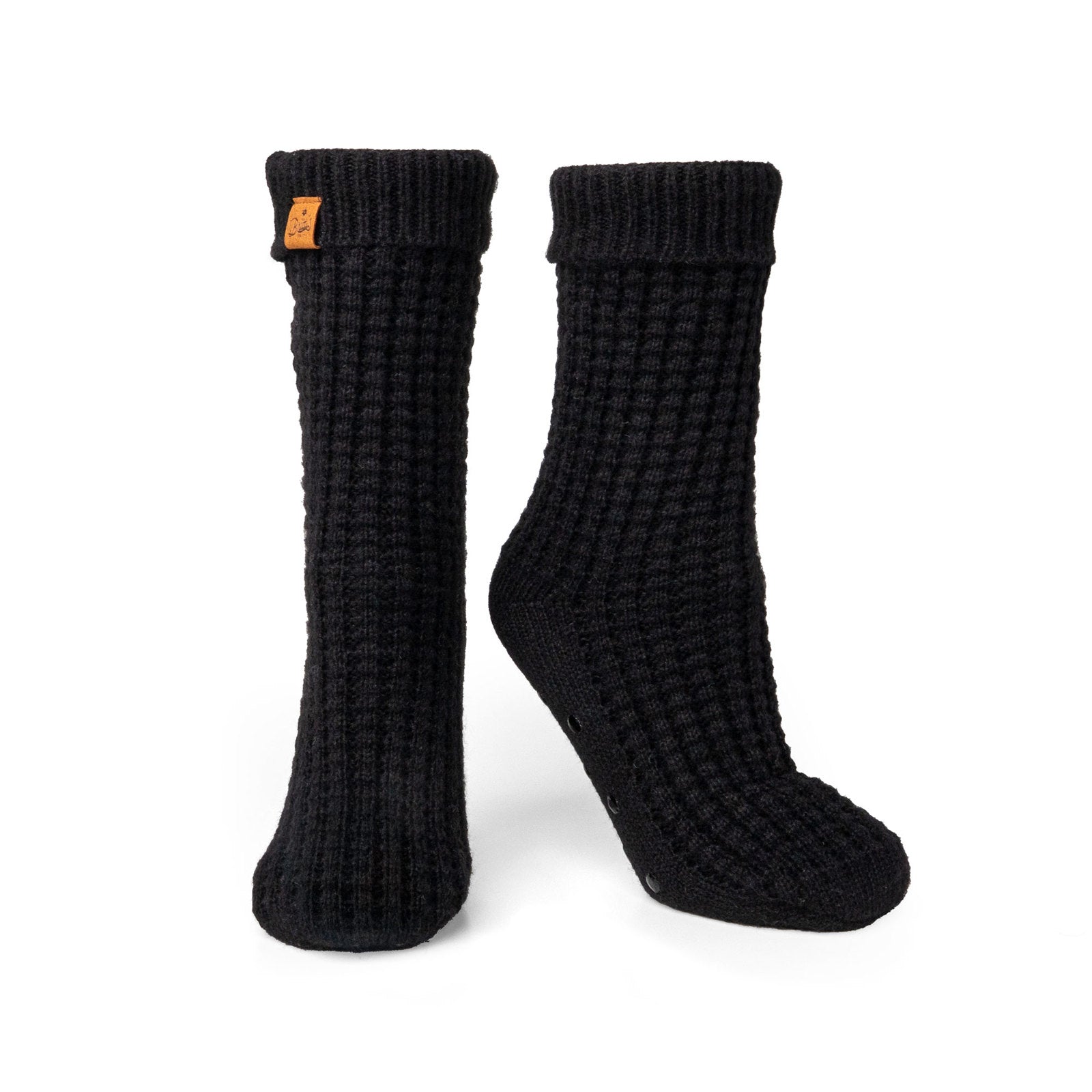 Britt's Knits® Juneau Waffle Knit Slipper Socks-slipper socks-Britt's Knits®-Deja Nu Boutique, Women's Fashion Boutique in Lampasas, Texas