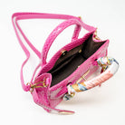 Tiny Treats and ZOMI GEMS Crocodile Scarf Handbag in Hot Pink-Kids Handbag-Tiny Treats and ZOMI GEMS-Deja Nu Boutique, Women's Fashion Boutique in Lampasas, Texas