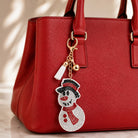 Christmas Snowman Rhinestone Purse Charm & Keychain-purse charm-Deja Nu-Deja Nu Boutique, Women's Fashion Boutique in Lampasas, Texas