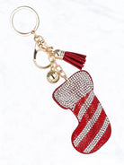 Christmas Stocking Rhinestone Purse Charm & Keychain-purse charm-Deja Nu-Deja Nu Boutique, Women's Fashion Boutique in Lampasas, Texas