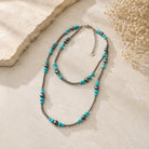 Desert Sky Turquoise Navajo Pearl Layered Necklace-Necklace-Deja Nu-Deja Nu Boutique, Women's Fashion Boutique in Lampasas, Texas