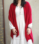 Dolma Cashmere Solid Scarf/Wrap in Cherry-Scarf-Dolma-Deja Nu Boutique, Women's Fashion Boutique in Lampasas, Texas