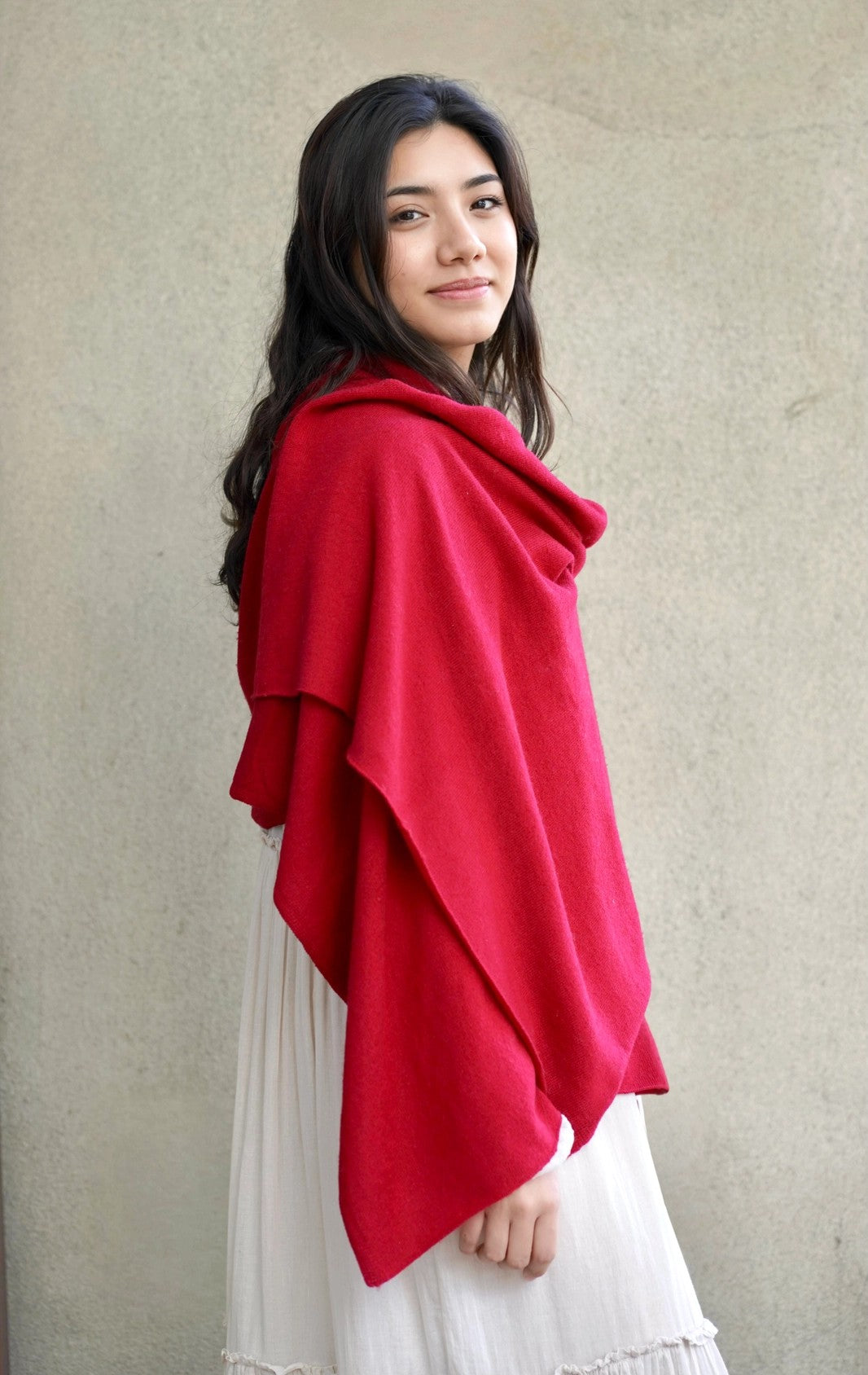 Dolma Cashmere Solid Scarf/Wrap in Cherry-Scarf-Dolma-Deja Nu Boutique, Women's Fashion Boutique in Lampasas, Texas