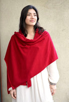 Dolma Cashmere Solid Scarf/Wrap in Cherry-Scarf-Dolma-Deja Nu Boutique, Women's Fashion Boutique in Lampasas, Texas