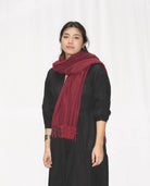 Dolma Cozy Cashmere Blend Stole in Maroon-Scarf-Dolma-Deja Nu Boutique, Women's Fashion Boutique in Lampasas, Texas