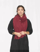 Dolma Cozy Cashmere Blend Stole in Maroon-Scarf-Dolma-Deja Nu Boutique, Women's Fashion Boutique in Lampasas, Texas