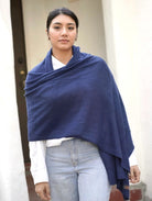 Dolma Cashmere Solid Scarf/Wrap in Navy-Scarf-Dolma-Deja Nu Boutique, Women's Fashion Boutique in Lampasas, Texas