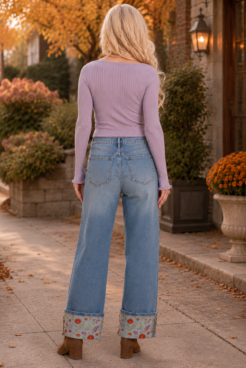 Easel Lilac Washed Rib Knit Top-Tops-Easel-Deja Nu Boutique, Women's Fashion Boutique in Lampasas, Texas