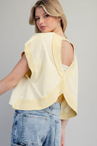 ee:some Mineral Washed Open Back Top - Banana-Tops-ee:some-Deja Nu Boutique, Women's Fashion Boutique in Lampasas, Texas