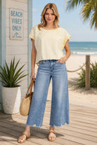 ee:some Mineral Washed Open Back Top - Banana-Tops-ee:some-Deja Nu Boutique, Women's Fashion Boutique in Lampasas, Texas