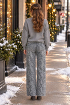 Elan Carrie Studded Sweater in Grey-Sweaters-elan-Deja Nu Boutique, Women's Fashion Boutique in Lampasas, Texas