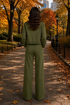 Elan Olive Drawstring Open Bottom Pants-Pants-elan-Deja Nu Boutique, Women's Fashion Boutique in Lampasas, Texas