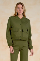 Elan Olive Utility Jacket-Jackets-elan-Deja Nu Boutique, Women's Fashion Boutique in Lampasas, Texas