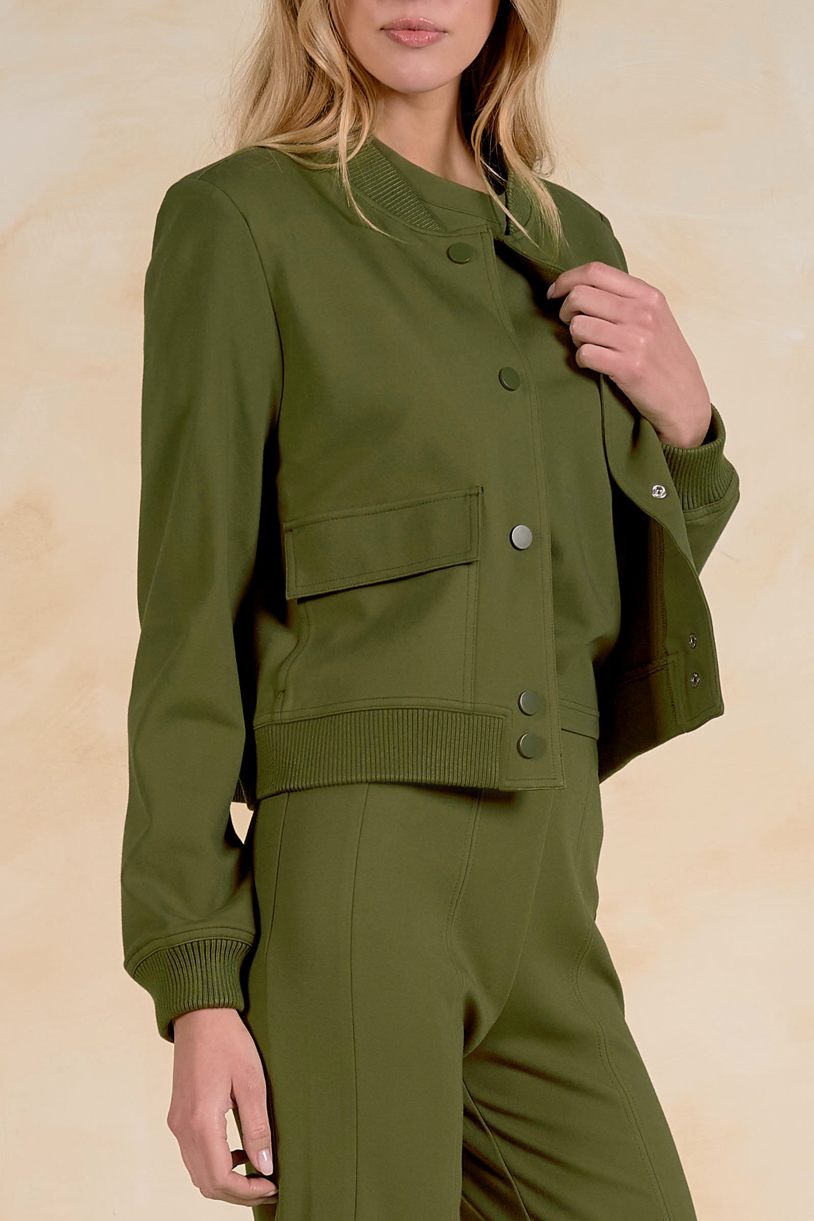Elan Olive Utility Jacket-Jackets-elan-Deja Nu Boutique, Women's Fashion Boutique in Lampasas, Texas
