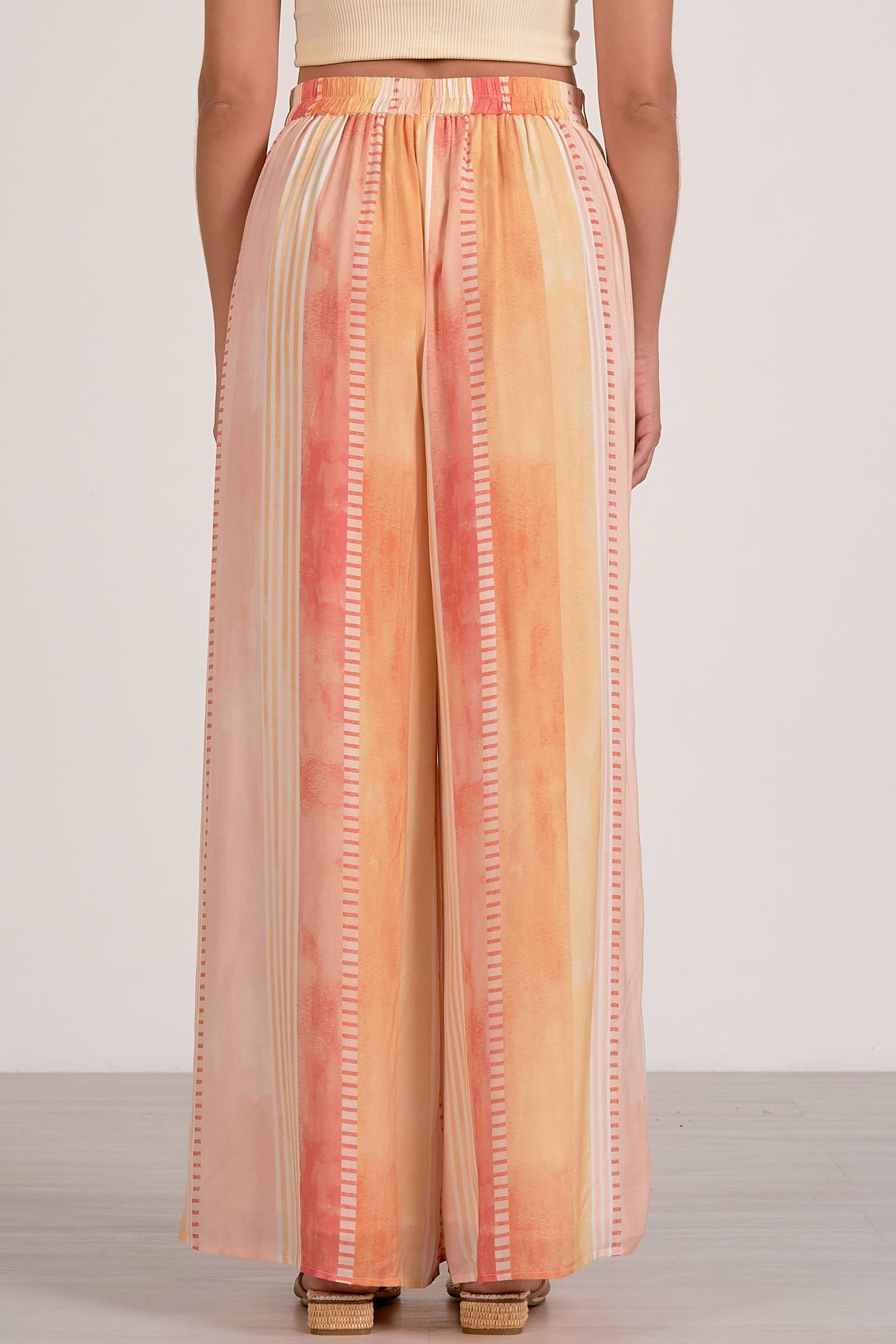 Elan Printed Wide Leg Pants – Red Multi-Pants-Elan-Deja Nu Boutique, Women's Fashion Boutique in Lampasas, Texas