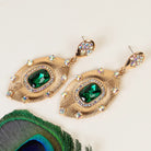 Emerald Elegance Gold Necklace & Earring Collection-Necklace Set-Deja Nu-Deja Nu Boutique, Women's Fashion Boutique in Lampasas, Texas