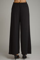Entro Black Pleated Wide Leg Pants-trousers-Entro-Deja Nu Boutique, Women's Fashion Boutique in Lampasas, Texas