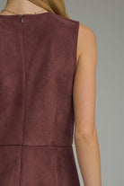 Entro Merlot Chain Accent Pocket Mini Dress-mini dress-entro-Deja Nu Boutique, Women's Fashion Boutique in Lampasas, Texas