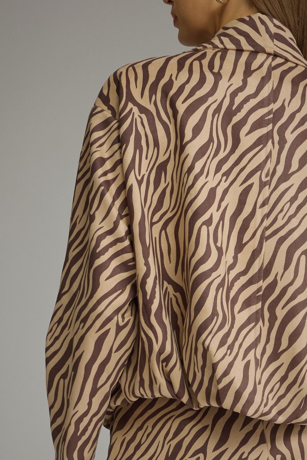 Entro Zebra Print Draped Open Front Jacket-Outerwear-entro-Deja Nu Boutique, Women's Fashion Boutique in Lampasas, Texas