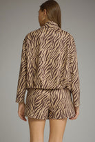 Entro Zebra Print Draped Open Front Jacket-Outerwear-entro-Deja Nu Boutique, Women's Fashion Boutique in Lampasas, Texas