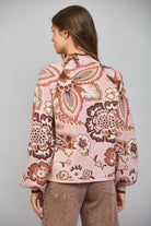 Fate Bold Floral & Paisley Pattern Funnel Neckline Sweater in Mauve Multi-Sweaters-Fate-Deja Nu Boutique, Women's Fashion Boutique in Lampasas, Texas