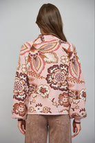 Fate Bold Floral & Paisley Pattern Funnel Neckline Sweater in Mauve Multi-Sweaters-Fate-Deja Nu Boutique, Women's Fashion Boutique in Lampasas, Texas