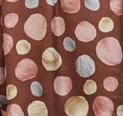 Fate Multicolor Polka Dot Satin Button Up Blouse in Brown Multi-shirts-Fate-Deja Nu Boutique, Women's Fashion Boutique in Lampasas, Texas