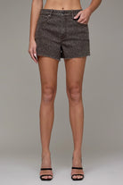 Hidden Cheetah Print High Rise Dad Shorts – Brown-Shorts-Hidden-Deja Nu Boutique, Women's Fashion Boutique in Lampasas, Texas