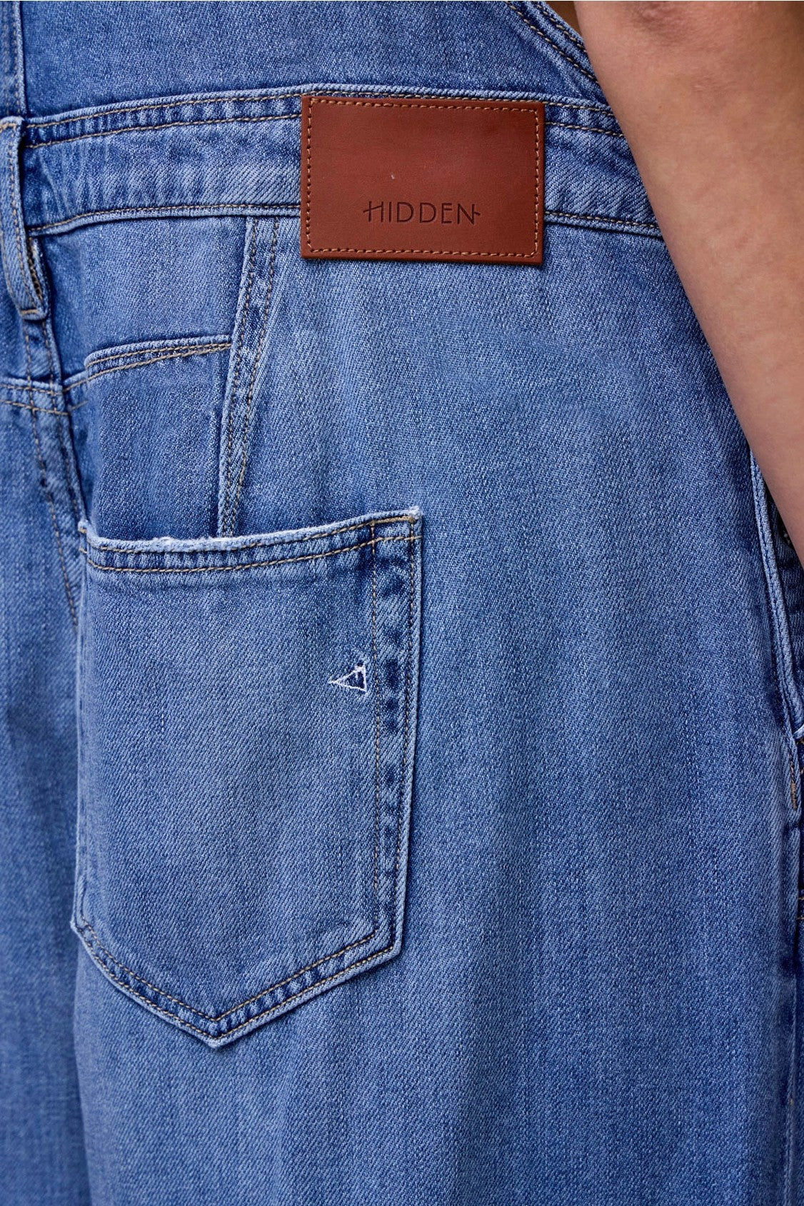 Hidden Dylan Medium Wash Super Soft Western Overall-overalls-Hidden-Deja Nu Boutique, Women's Fashion Boutique in Lampasas, Texas