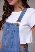 Hidden Dylan Medium Wash Super Soft Western Overall-overalls-Hidden-Deja Nu Boutique, Women's Fashion Boutique in Lampasas, Texas