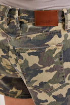Hidden Logan Camo Stretch Mid-Rise Dad Shorts-Shorts-Hidden-Deja Nu Boutique, Women's Fashion Boutique in Lampasas, Texas