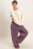 Hyfve Double Zero Crew Neck Loose Fit Cardigan in Black or Cream-Cardigans & Kimonos-Hyfve Double Zero-Deja Nu Boutique, Women's Fashion Boutique in Lampasas, Texas