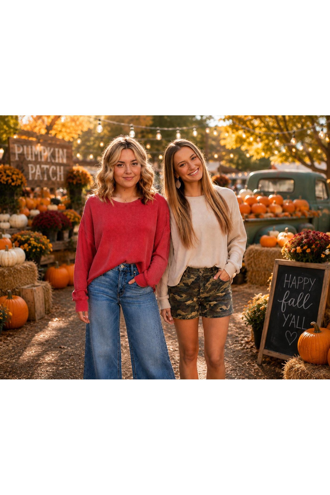 Hyfve Double Zero Mineral Wash Waffle Open Back Top in Dark Taupe or Dark Red-Tops-Hyfve Double Zero-Deja Nu Boutique, Women's Fashion Boutique in Lampasas, Texas