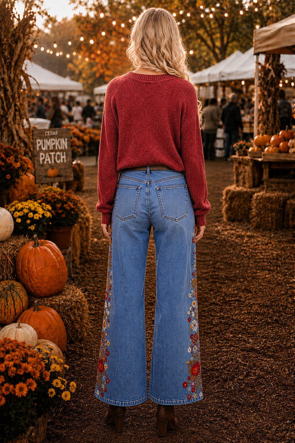 Hyfve Double Zero Chenille Crew Neck Sweater in Dark Red-Sweaters-Hyfve Double Zero-Deja Nu Boutique, Women's Fashion Boutique in Lampasas, Texas