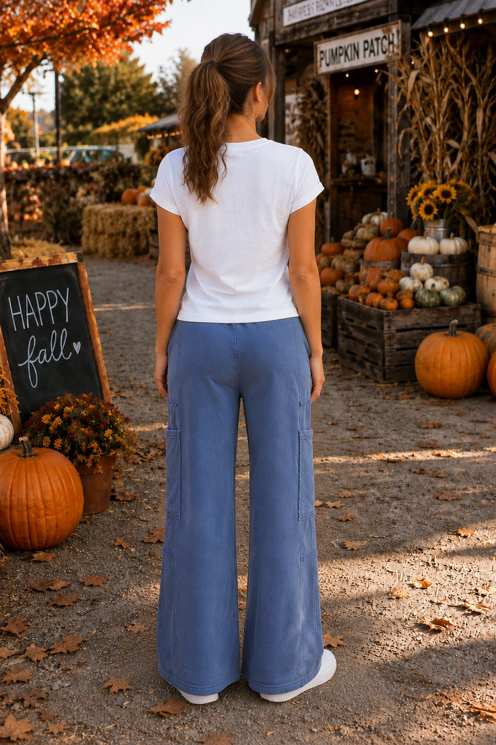 Hyfve Double Zero Mineral Wash Cargo Pocket Pants in Navy-Pants-Hyfve Double Zero-Deja Nu Boutique, Women's Fashion Boutique in Lampasas, Texas