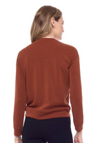 iltm i love tyler madison Naomi Inverted ‘V’-Hem Modal Top In Paprika-Long Sleeves-i love tyler madison-Deja Nu Boutique, Women's Fashion Boutique in Lampasas, Texas